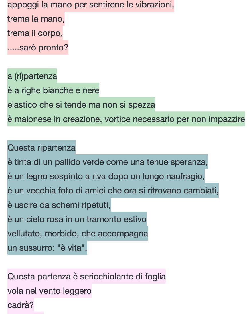 Tornando a lavorare con i ragazzi: appunti poetici